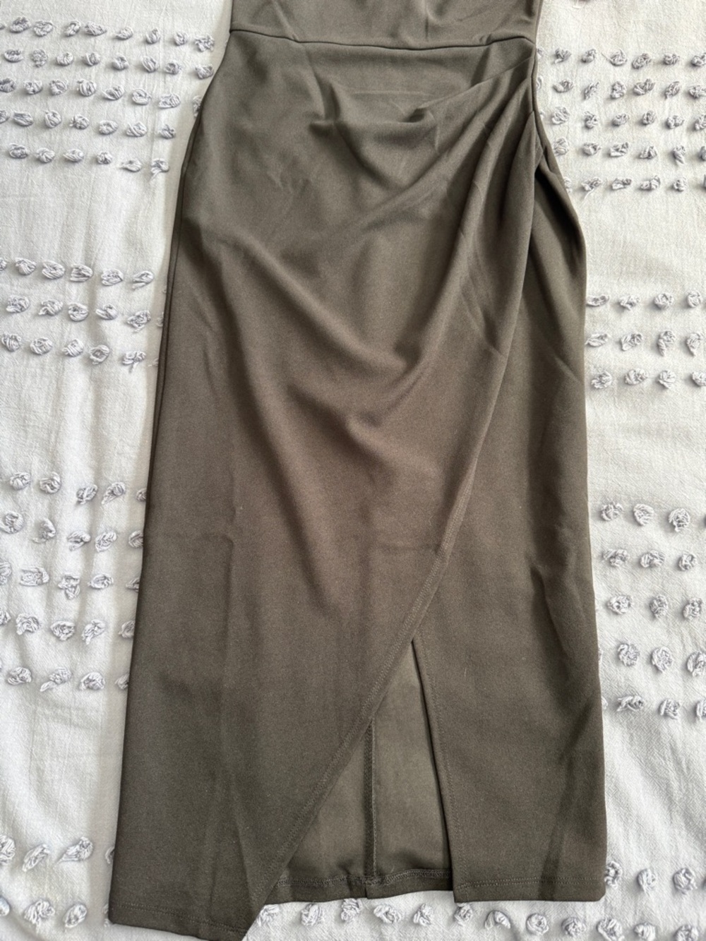 Women's Black One-Shoulder Midi Dress - Picture 4 of 7